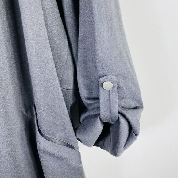 Torrid Plus Size 6X Knit Jersey Blazer Gray Business Work Career - Picture 3 of 6